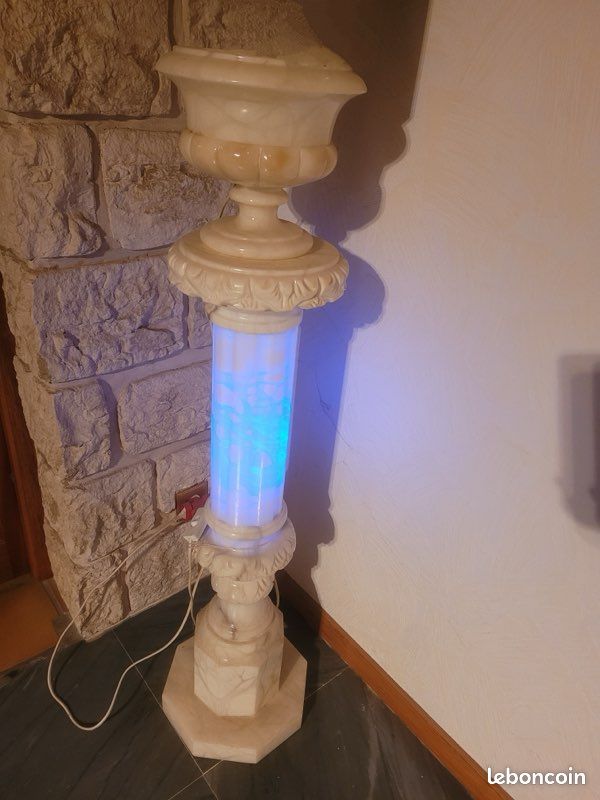 Lampadaire Colonne Lumineuse E.T. - 135 Cm, 40W, 8 Kg - Néon Intérieur Beige