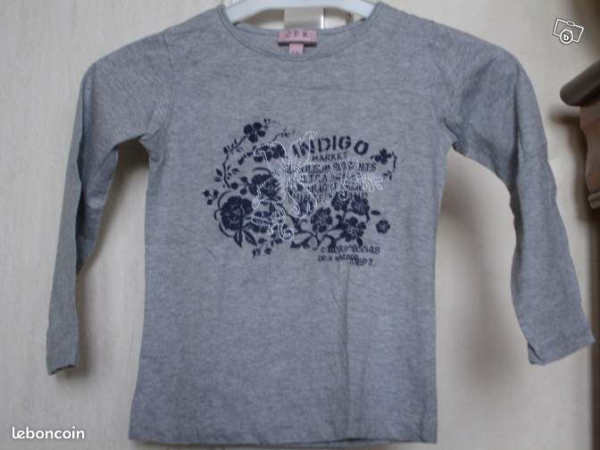 Tee-shirt fille manches longues CFK 6 ans TBE (image 1)