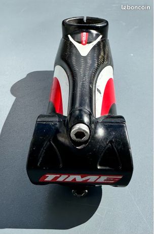 Potence Vélo Carbone Time Monolink 120 Mm - Diamètre 31.8 Mm - Argent Mat - Neuf (emballage Abîmé)