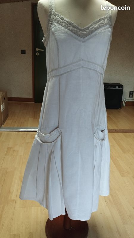 Robe Jacqueline Riu - Taille 5 (44/46) - Couleur Rouille/corail - État Comme Neuf