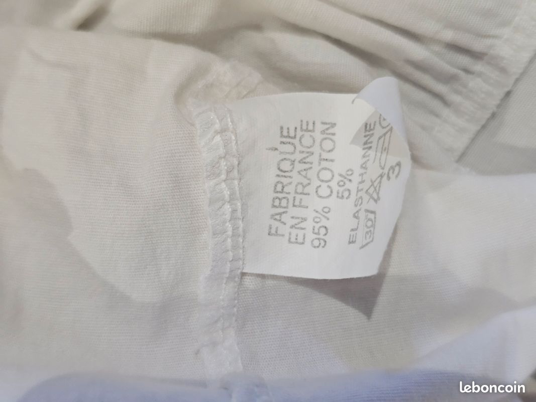 🔥 Jupe volantée asymétrique blanche - Taille Unique (Made in France) (image 2)