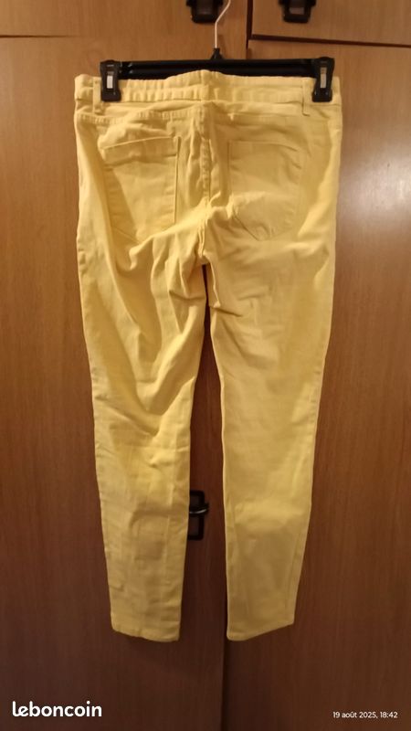 HOT Pantalon Chino Pantalon Jaune Femme Kiabi Pantalon