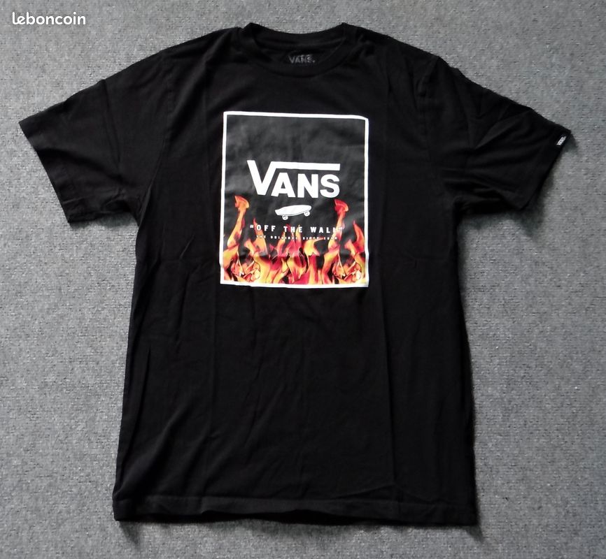 Tee-shirt Noir Vans 14 ans Vêtements