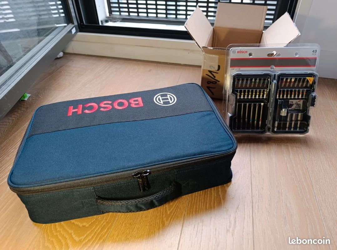 [Neuf-Bosch professionnel] Lot Sac de transport+coffret de 43 Embouts de vissage (image 1)