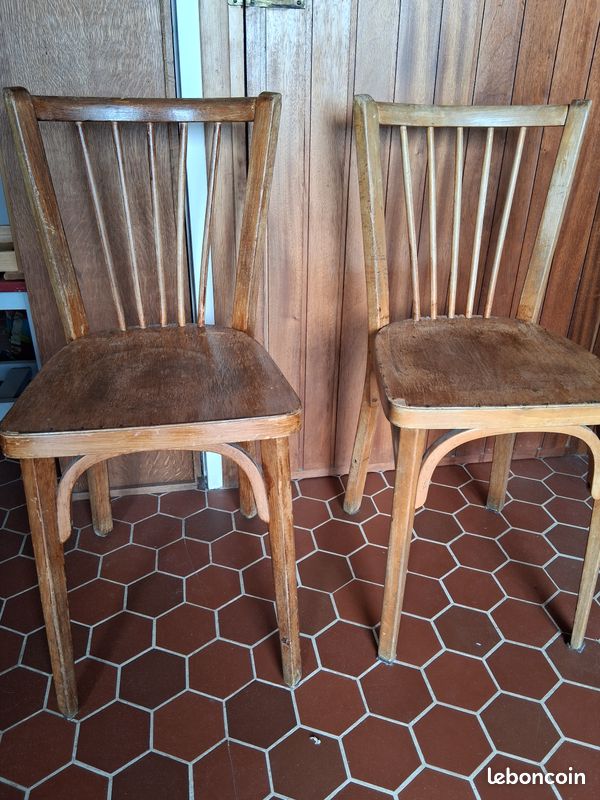 2 authentiques Chaises Baumann (image 1)