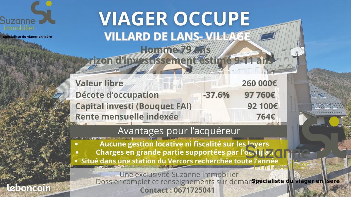Appartement 3 pièces 61 m² · à Villard-de-Lans · 61 m² · 92 100 €
