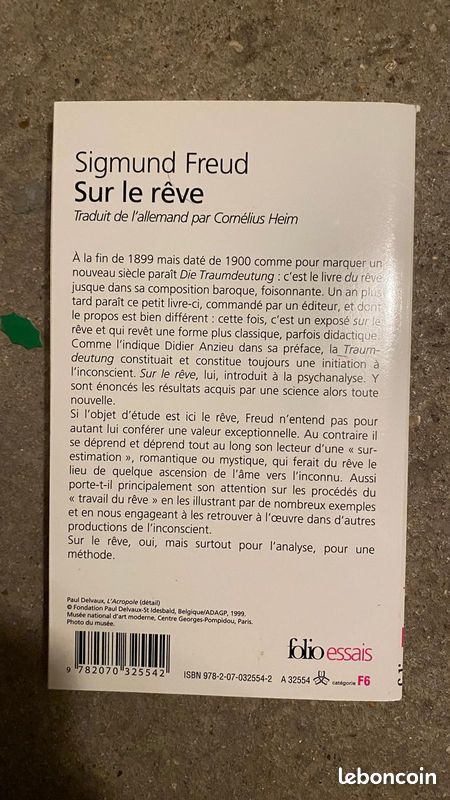 Livre-Sigmund Freud-Sur le rêve (image 2)