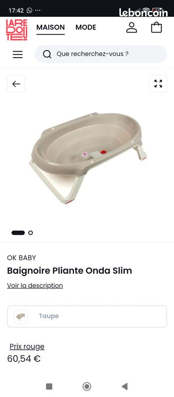 Baignoire bébé/enfant (image 1)