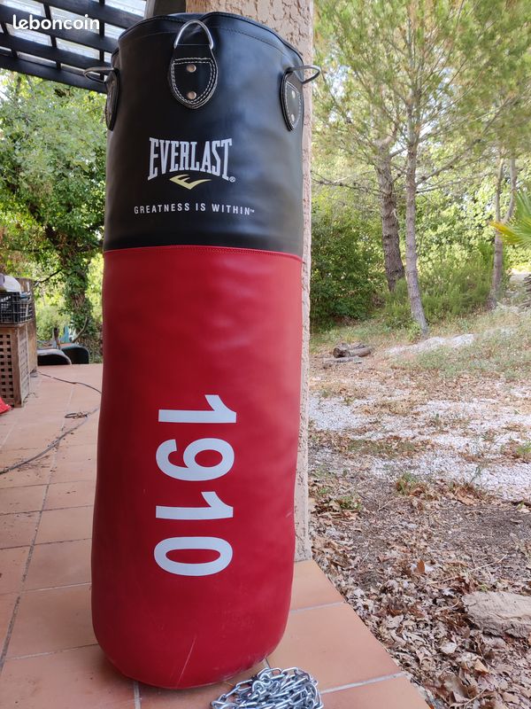 Sac de frappe Everlast 1910 Support Autoportant Domyos noir