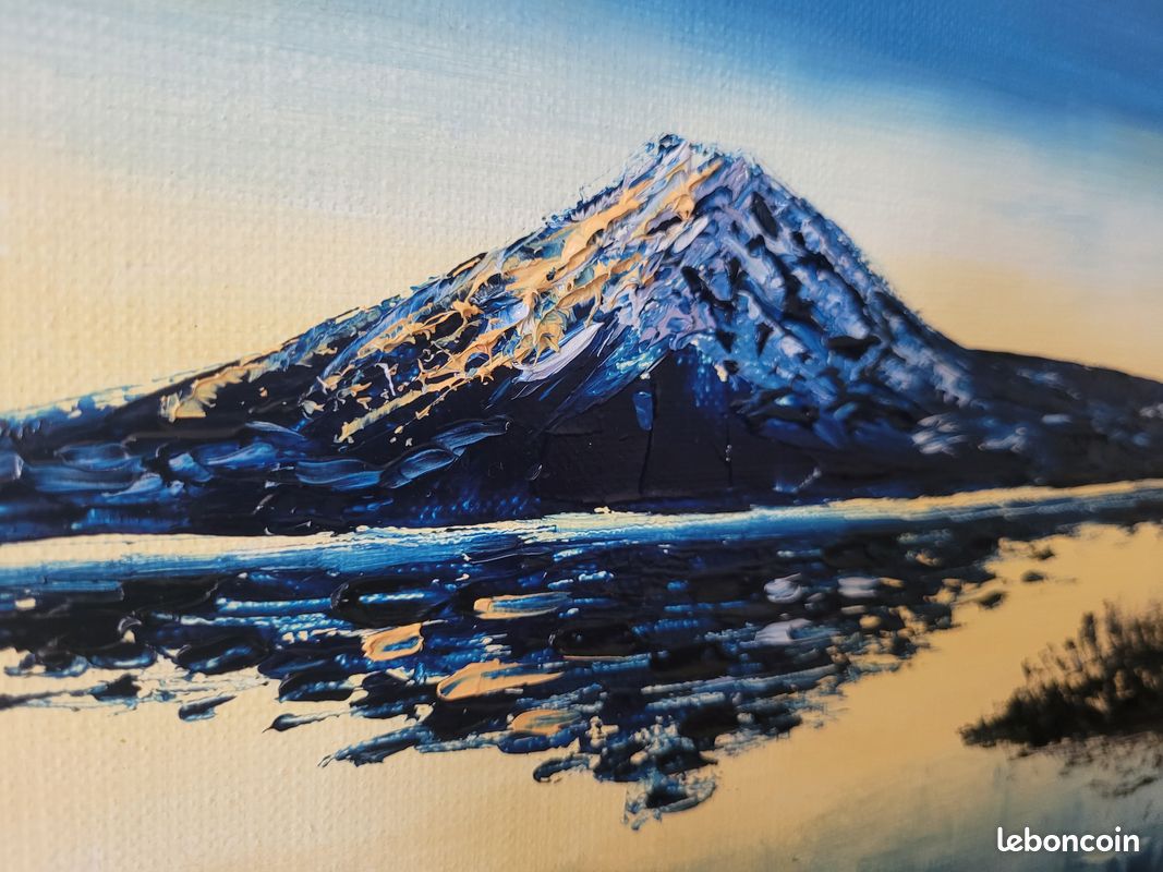 TABLEAU - Peinture à l'huile - Montagne magique γ (image 3)