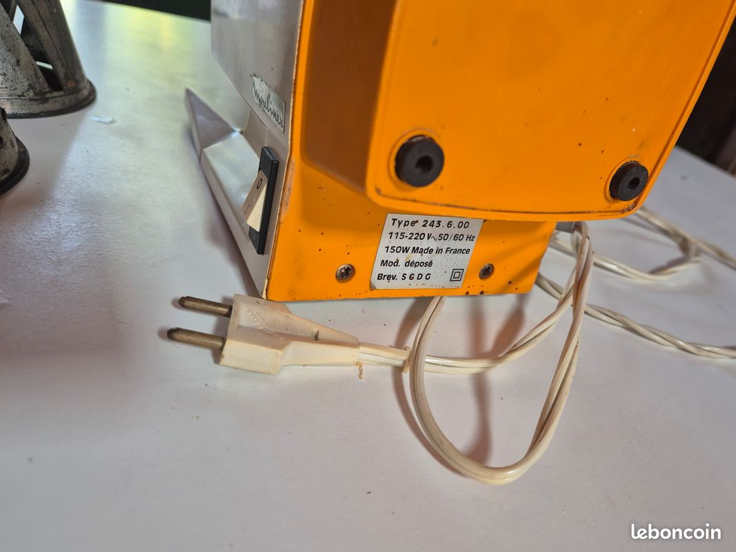 Hachoir électrique Moulinex Vintage 150W – Années 70, Made In France, Complet