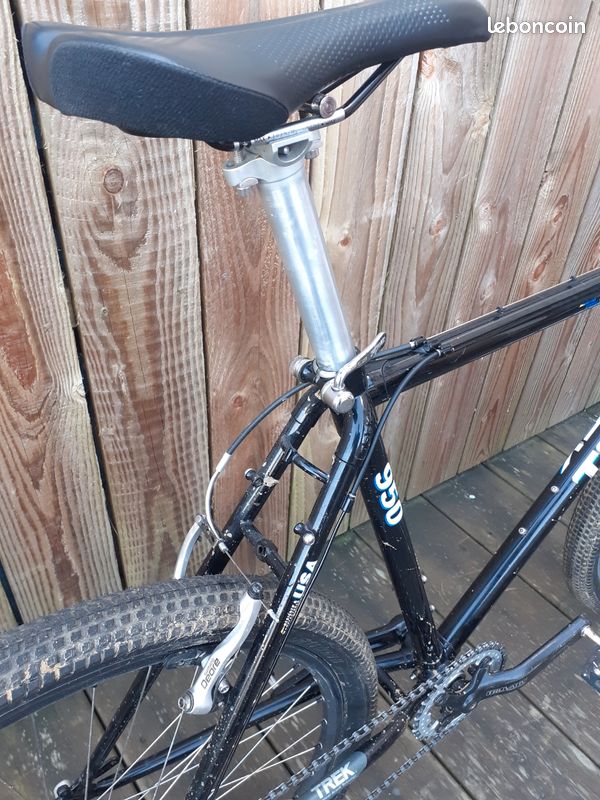 Cadre TREK années 90 VRX LT 400 cadre VTT aluminium Fox vanille