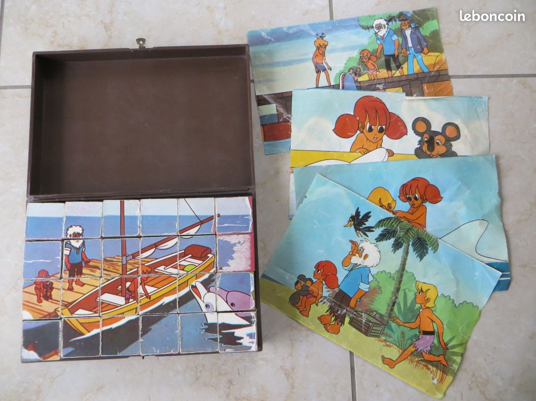 Jeu De Construction VILLAS Ancien – Boîte Garnier Cornil 901 – Vintage, Occasion, Pièce De Collection
