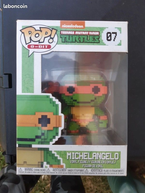 Figurine POP 8-BITS N°7 Micheangelo tortues ninja (image 1)