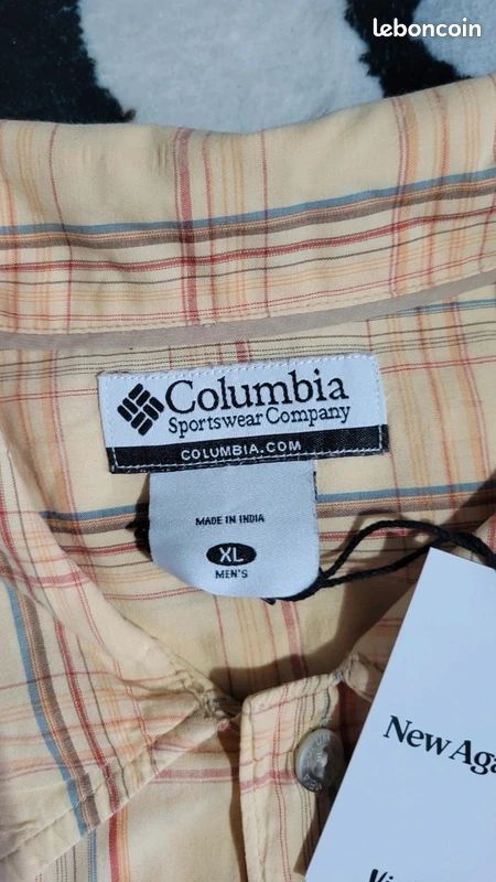 Chemise Manches Longues Décontractée Chemise Homme Columbia