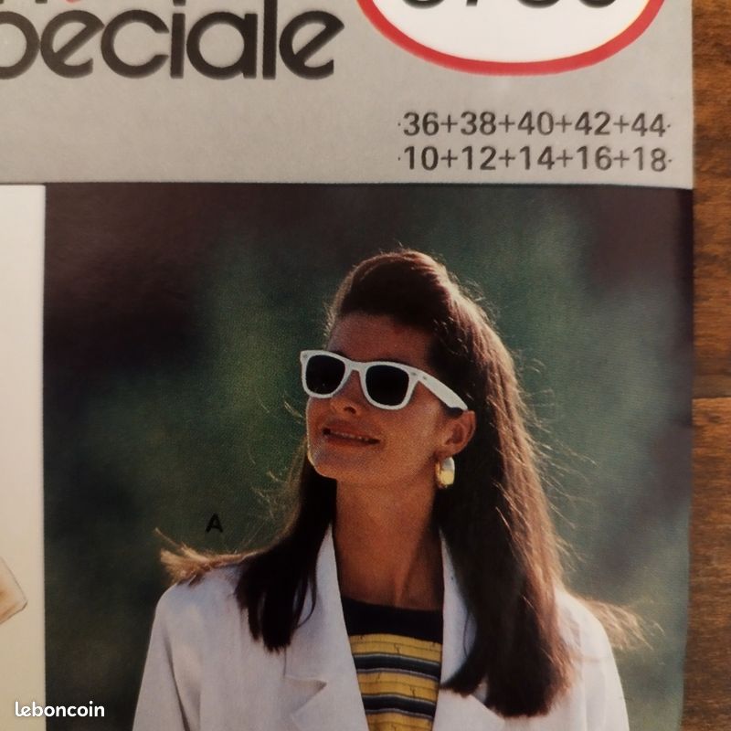 Patron Burda été tailleur ensemble veste jupe top blouse sans manches taille 36 à 44 (image 2)