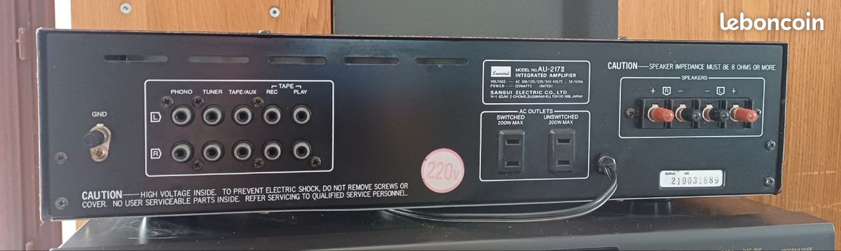Sansui - TU-217 en AU-117 - Modele multiple - Acordor