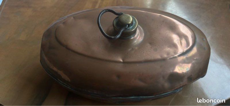 Bouillotte chaufferette en cuivre vintage (image 2)