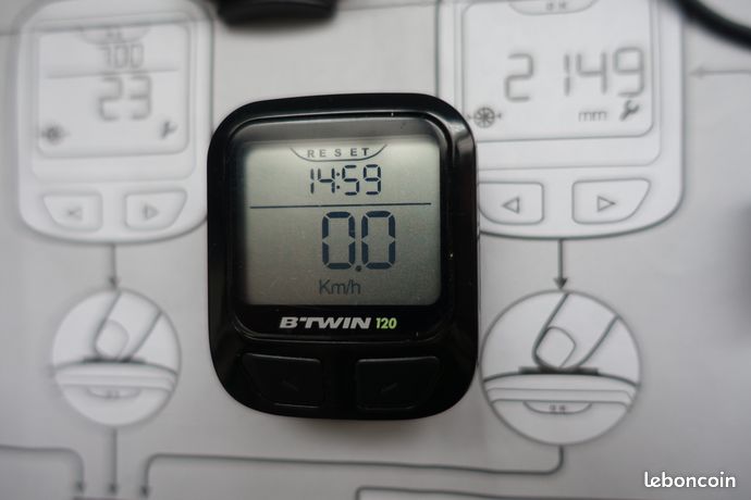 Roue Reglage Compteur Velo Btwin 120 Bc 120 Compteur Manuel
