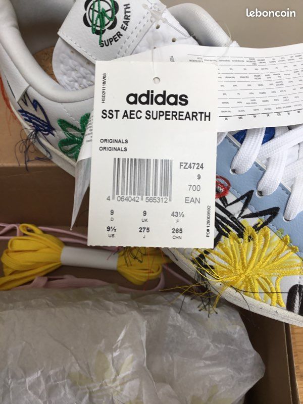 Basket adidas sst aec superearth sw taille 43 1/2 (image 8)