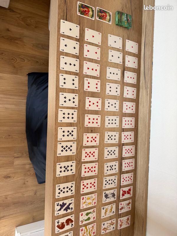 Objets de collection - Ensemble jeux des 7 familles (MARMOUSET, ECOLO, ELEPHANT BLEU, BONNE NUIT LES PETITS) + jeu de 54 cartes TARZAN DISNEY (image 2)