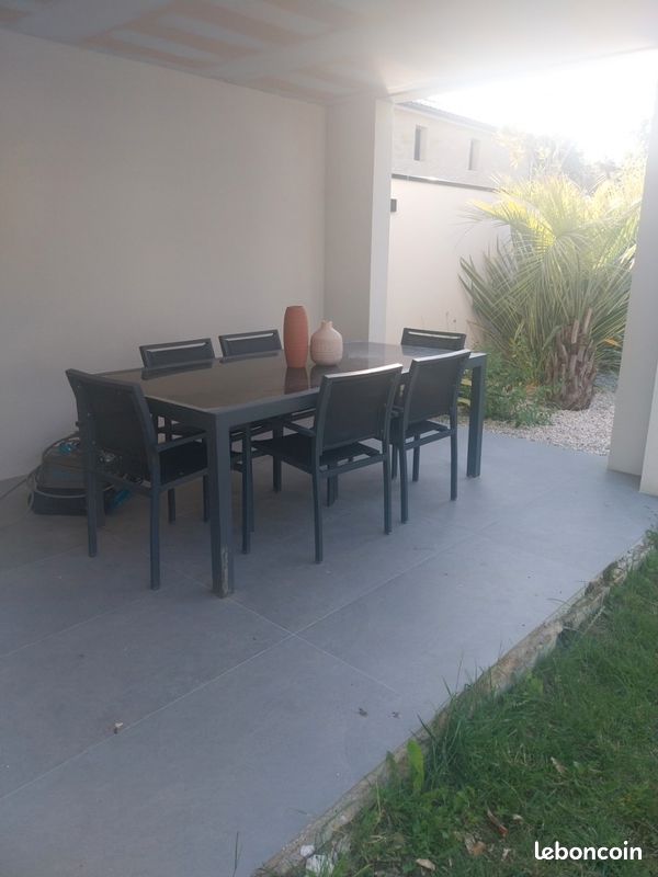 Table de jardin en alu avec ses 6 chaises (image 3)