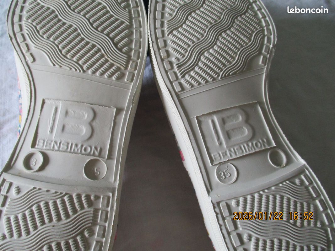 Tennis Bensimon tissu liberty Chaussures