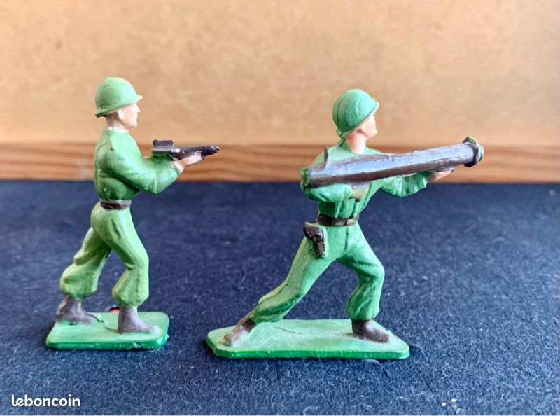Figurine Starlux : mini 1/72 lot soldats Français, US. Armée guerre