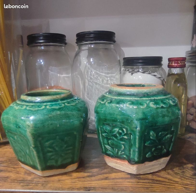 Acheter Pot de gingembre boîte à thé Antique chinois avec couvercle Vase décor pour Table à manger salon