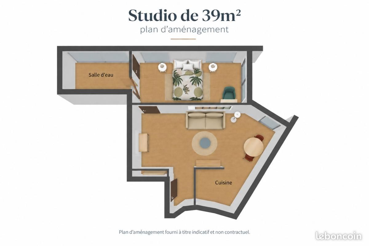 Appartement 1 pièce 39 m² · à Paris · 39 m² · 2 099 €/mois