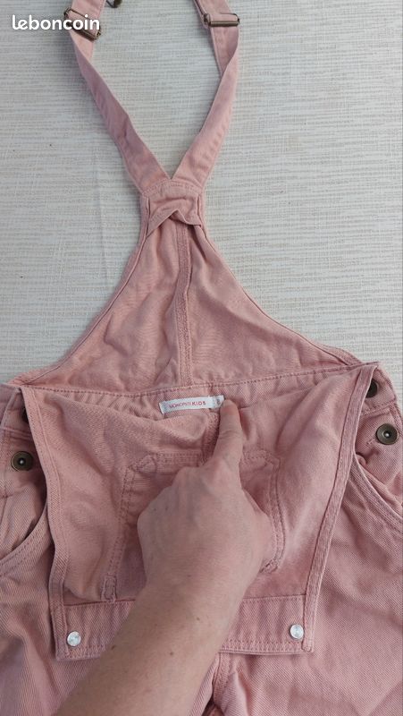 Salopette rose pale (image 2)