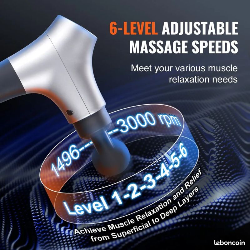 Pistolet De Massage Musculaire - Pour Soulager Les Douleurs Et Relaxation - Neuf Sous Emballage