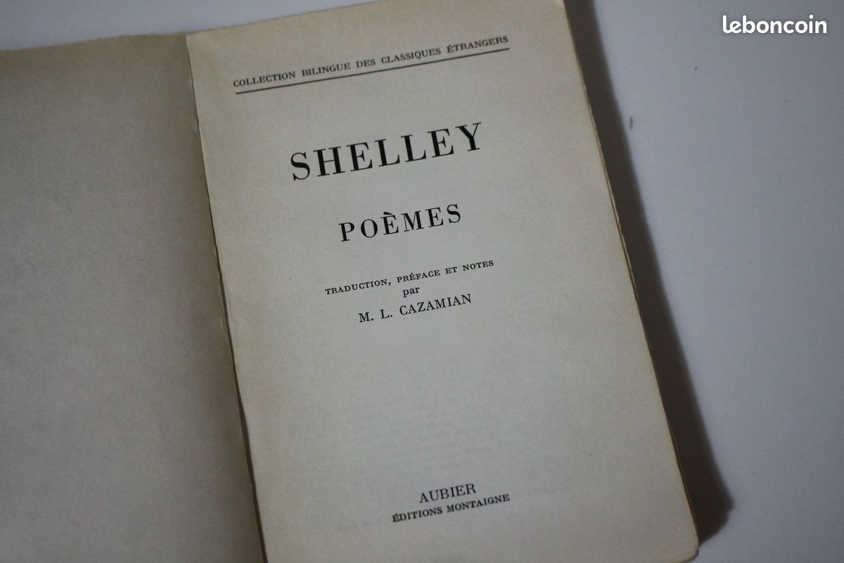 Shelley Poèmes Bilingue Français - Anglais (image 6)