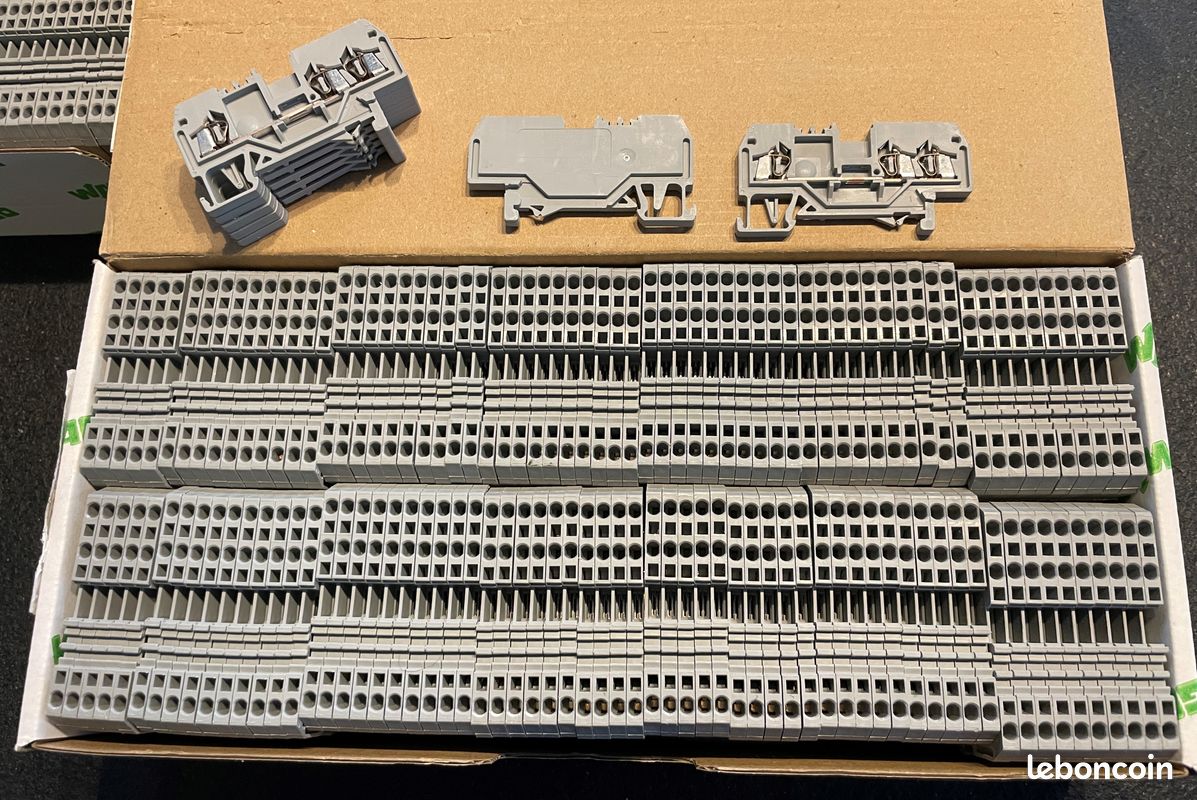 Bornes WAGO pour rail DIN série 279 - 3 contacts - 1,5 mm² - gris bleu noir (image 4)