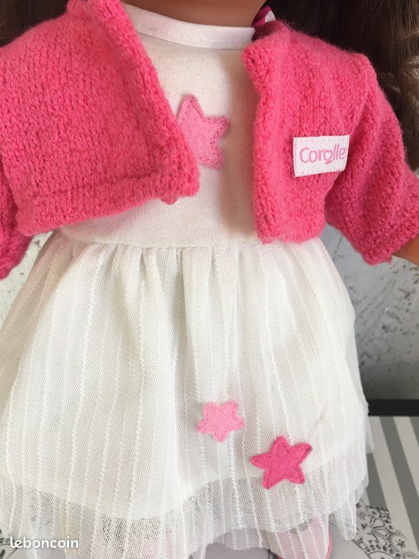 Vintage Poupée COROLLE 1994 fille blonde cheveux long 36