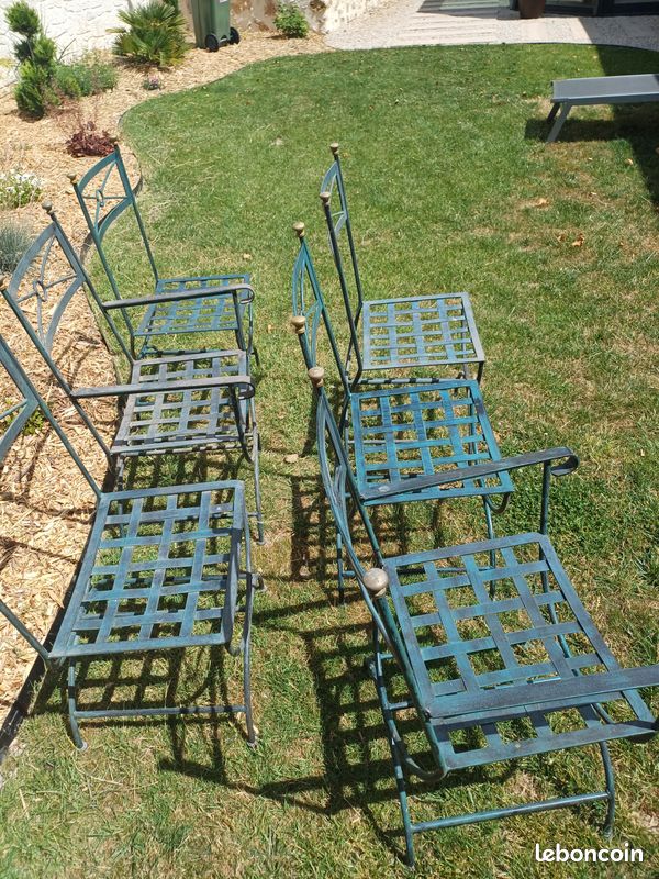Chaises fer forgé (image 3)