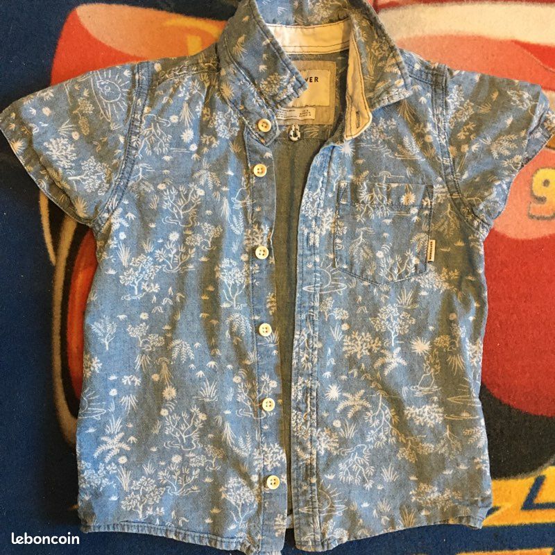 Chemise manches courtes QuickSilver 6 ans (image 1)