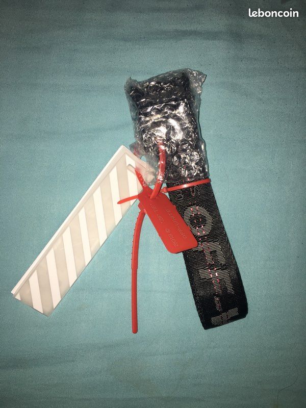 Ceinture off white noir (image 1)