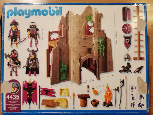 Playmobil 4435 – Ruines Barbares Forteresse Vikings – Boîte Vintage