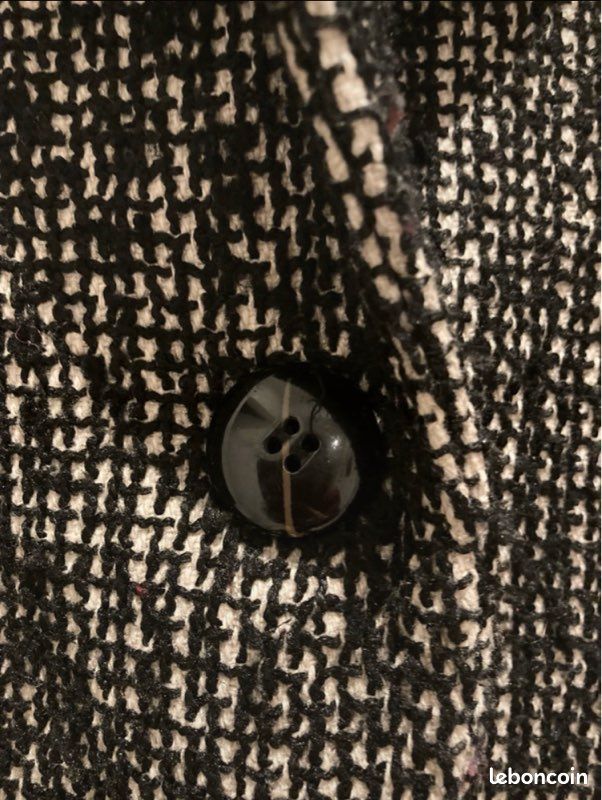 Manteau droit long tweed Promod taille 34 (image 4)
