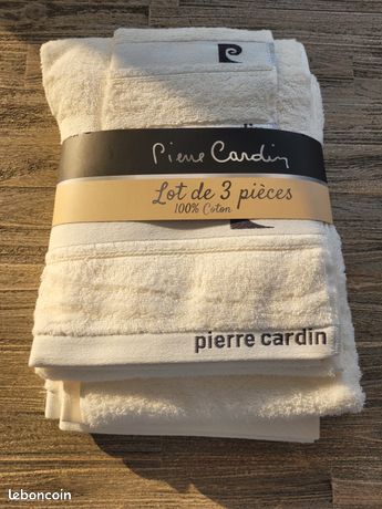 Serviette De Bain Vintage Pierre Cardin – Orange – 136x89 Cm – 100% Coton – Fabriqué En France