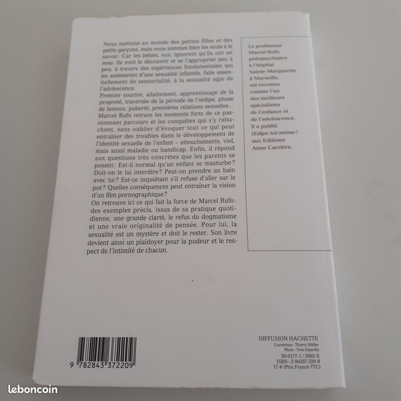 Livre du pr Marcel Rufo : tout ce que vous ne devriez jamais savoir sur la sexualité de vos enfants, essai (image 2)