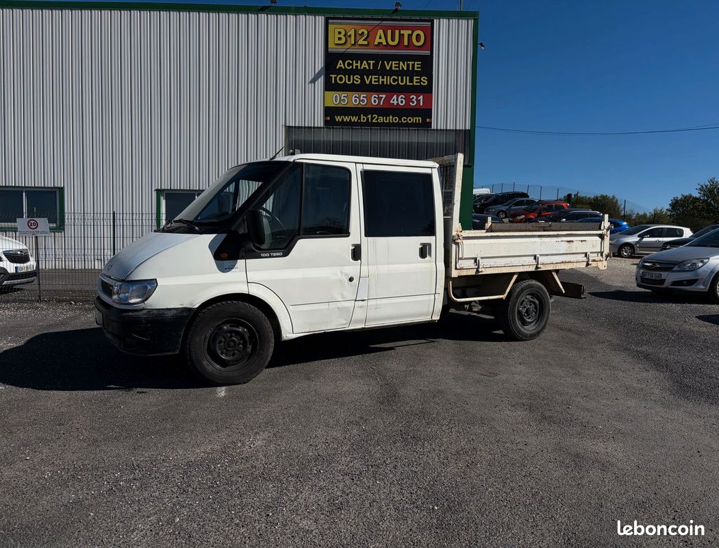 Ford transit III 2.4 TD 75 Double Cabine Benne Société (image 1)