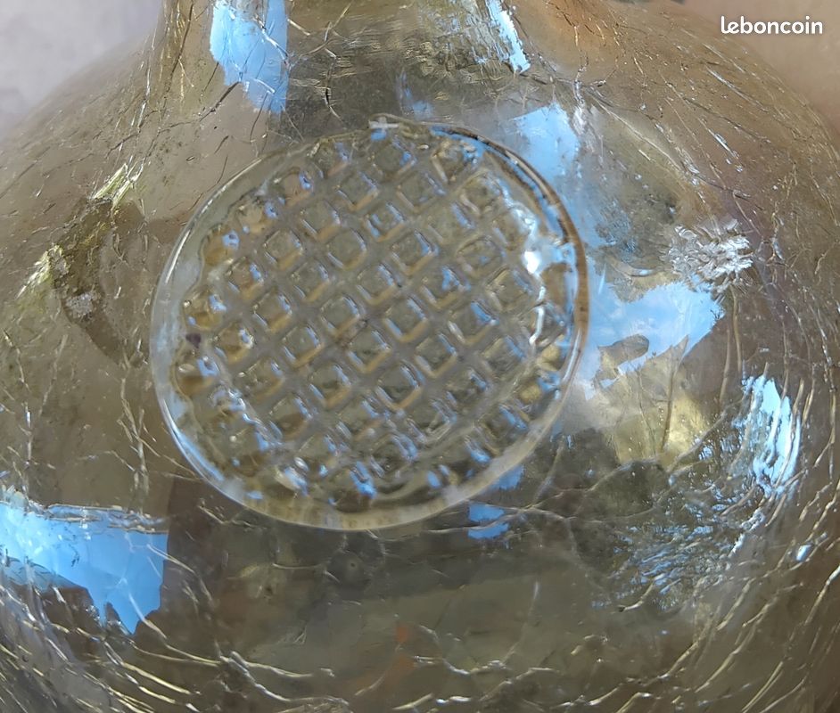 Bouteille verre craquelé (image 3)