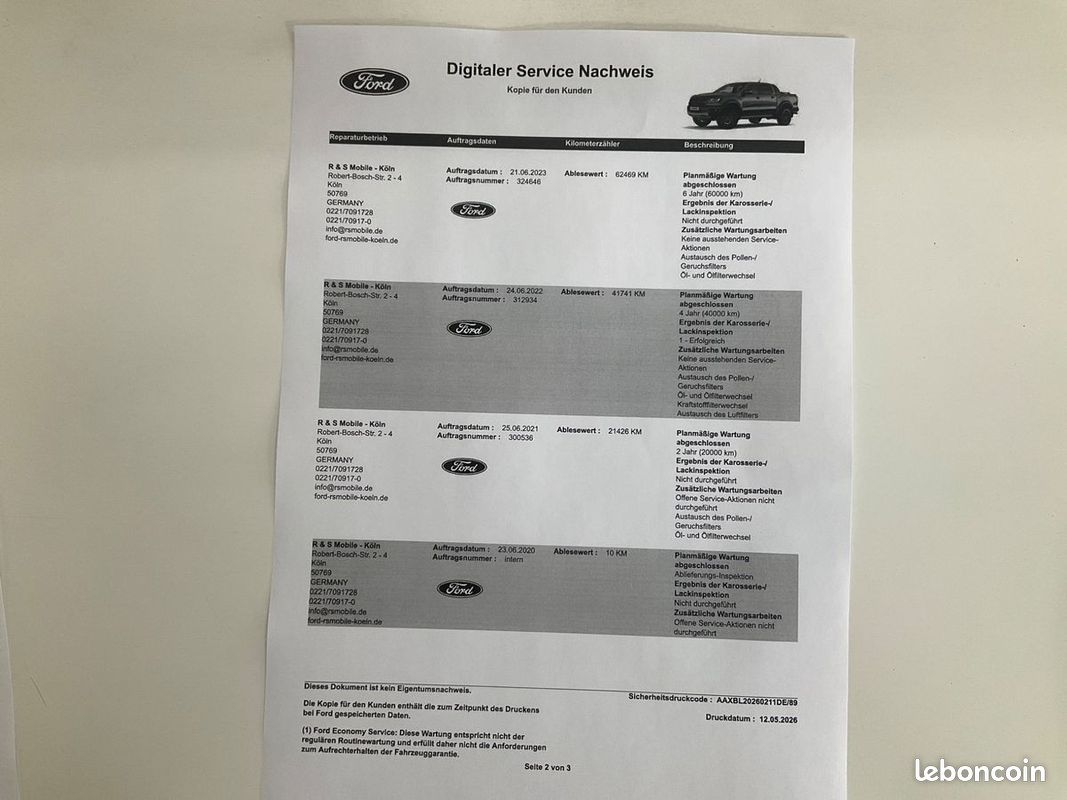 FORD RANGER 2.0 ECOBLUE 213 CV Raptor Double Cabine 4x4 BVA10 (image 22)