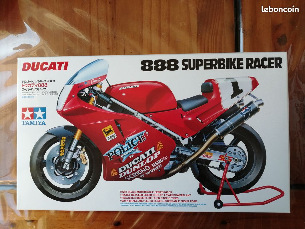Maquette Tamiya 1/12 Ducati 888 Superbike Racer – KIT N°14063 – Neuf