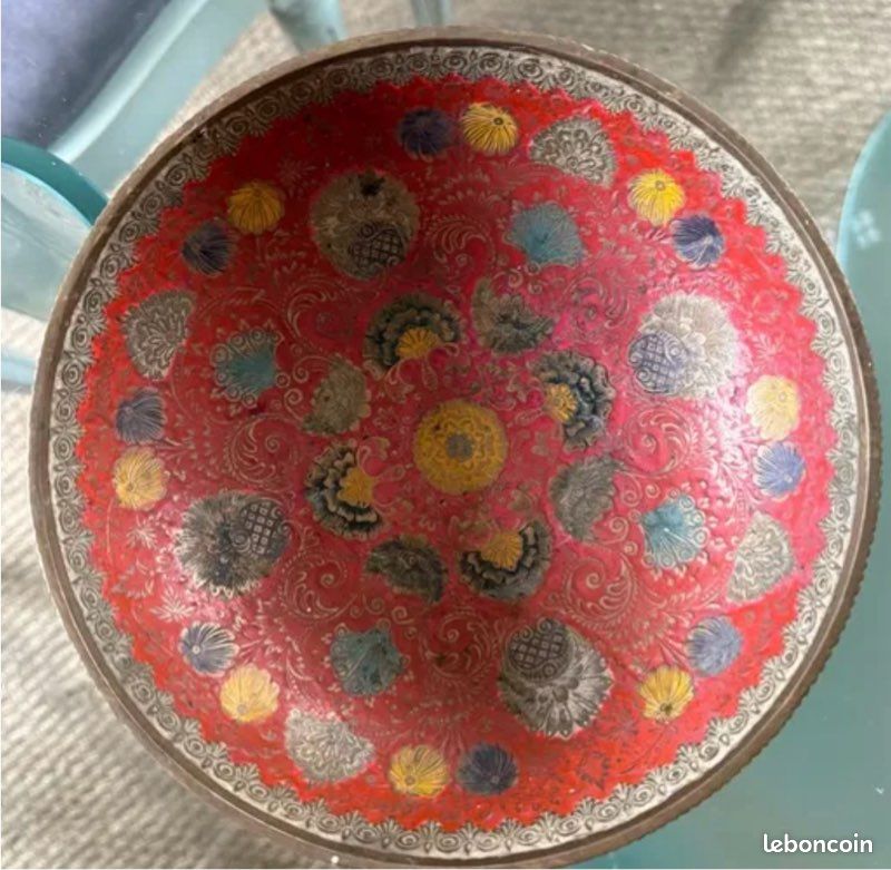 Petite Coupelle à Pied En Laiton – Indienne – Décorative – Belle Patine