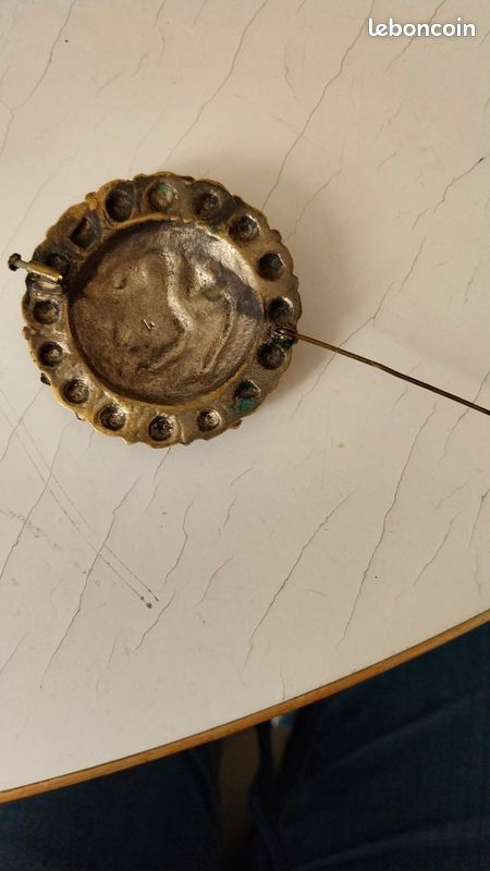 Boucle De Ceinture Ancienne En Argent Massif - Artisanat Berbère D'Afrique Du Nord, Période Coloniale - Pièce De Collection