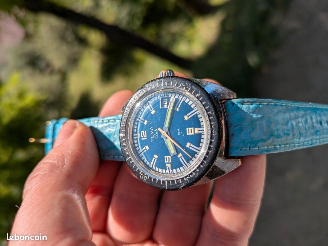 Montre Bracelet Mécanique Yema - Vintage - Fonctionne - Pour Homme - Occasion