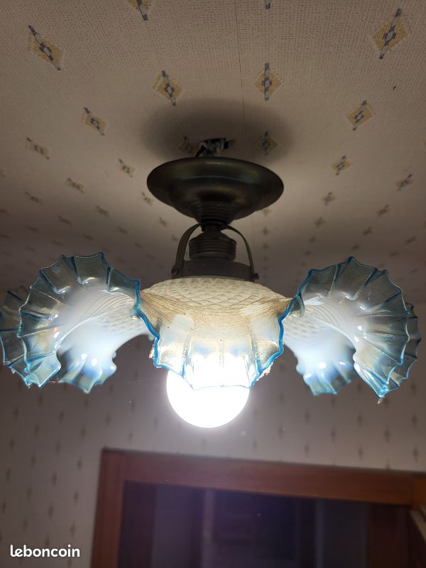 Lampe en verre vintage (image 2)